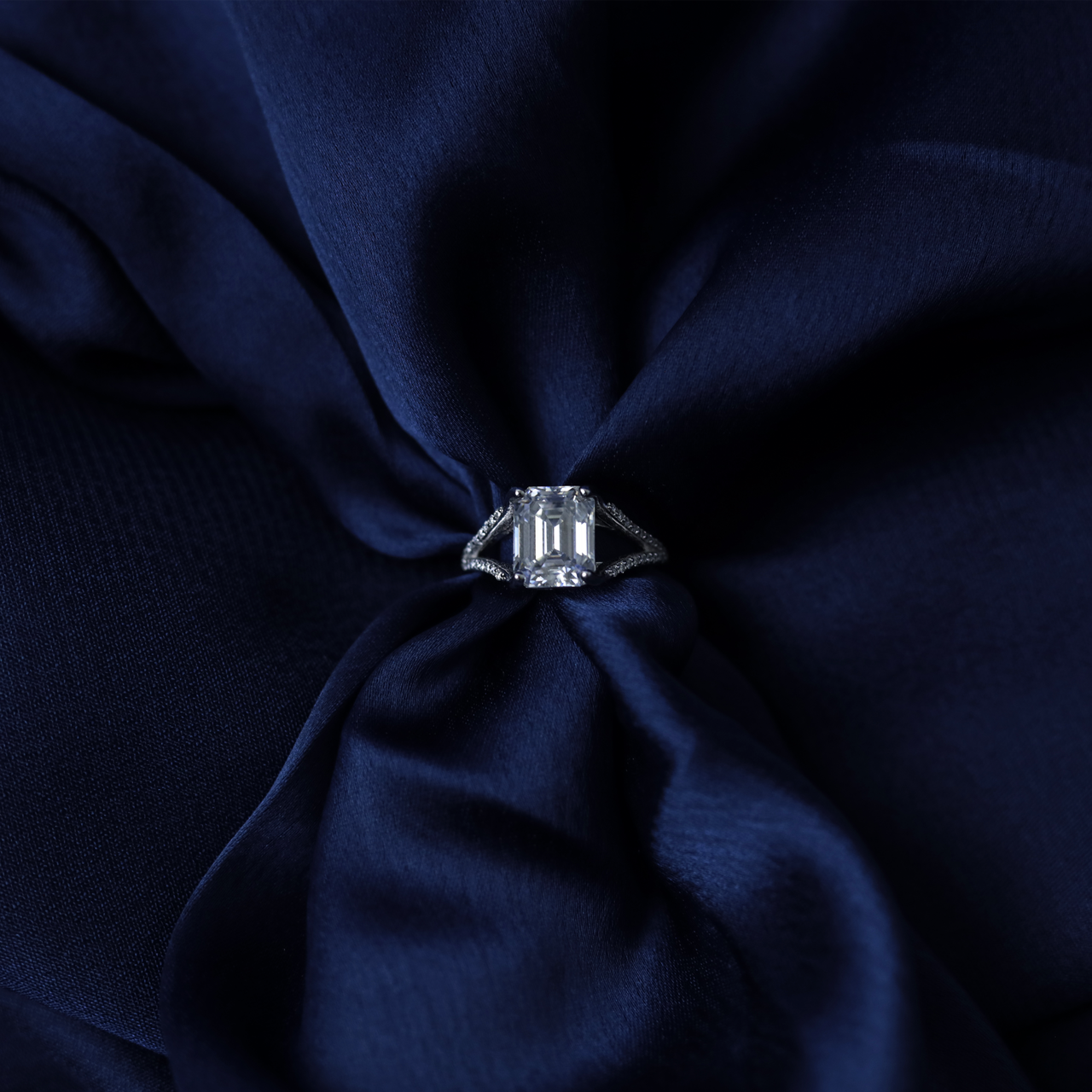 Entwined Emerald Ring