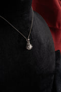 Silver Keystone Pendant – Sterling Silver Moissanite Pendant – Myraé