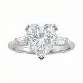 Heart's Desire Solitaire Ring – Silver Moissanite Solitaire Ring – Myraé