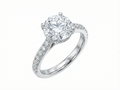 Timeless Halo Ring – Silver Halo Moissanite Ring – Myraé