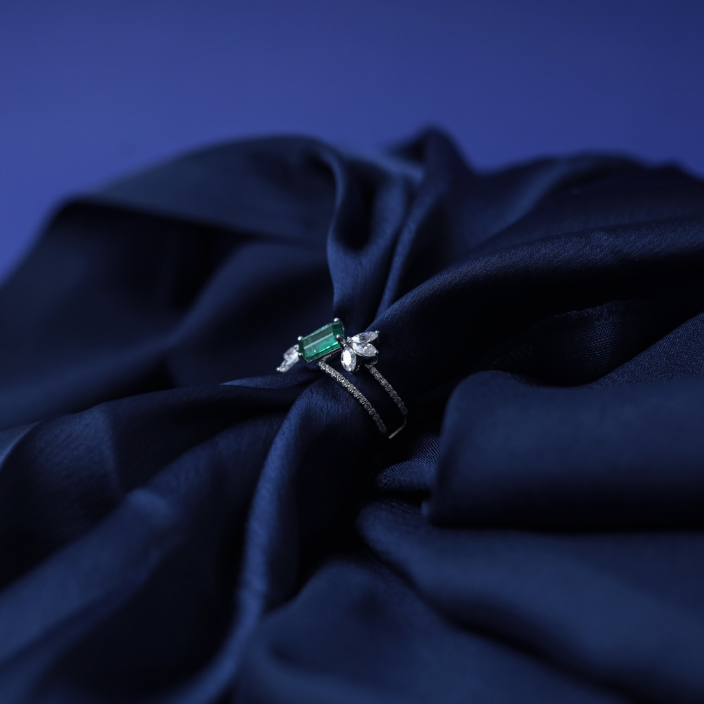 Emerald Bloom Ring