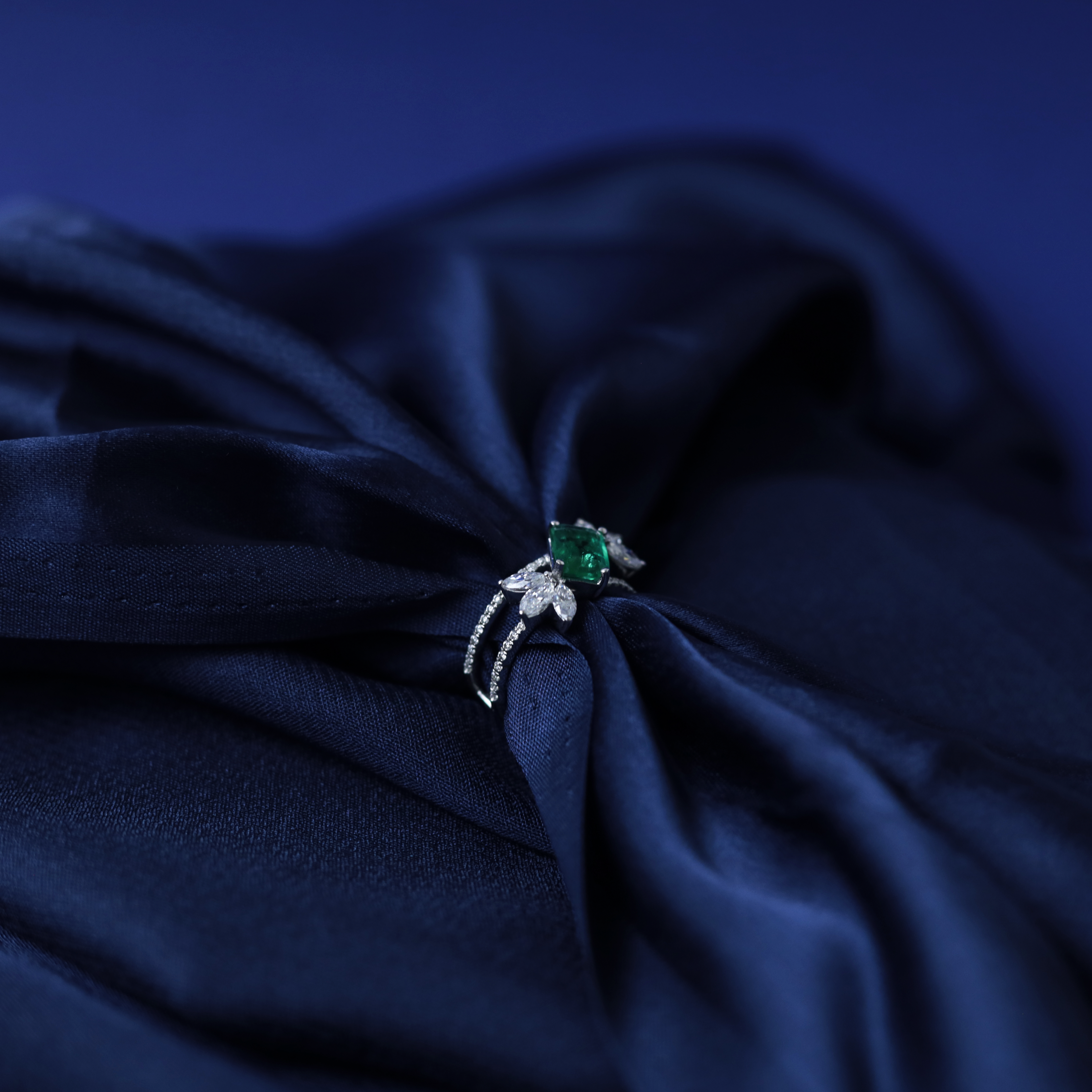 Emerald Bloom Ring