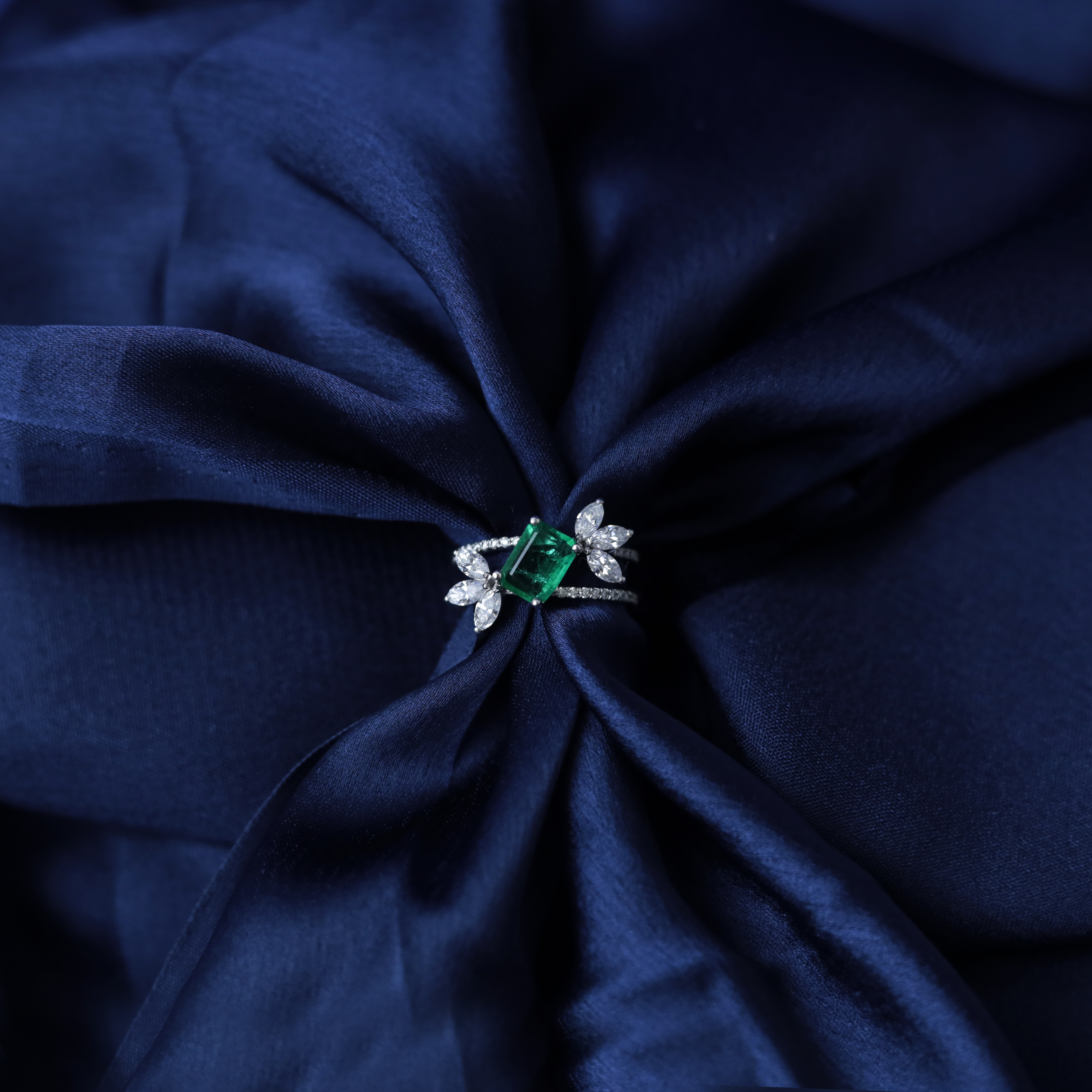 Emerald Bloom Ring