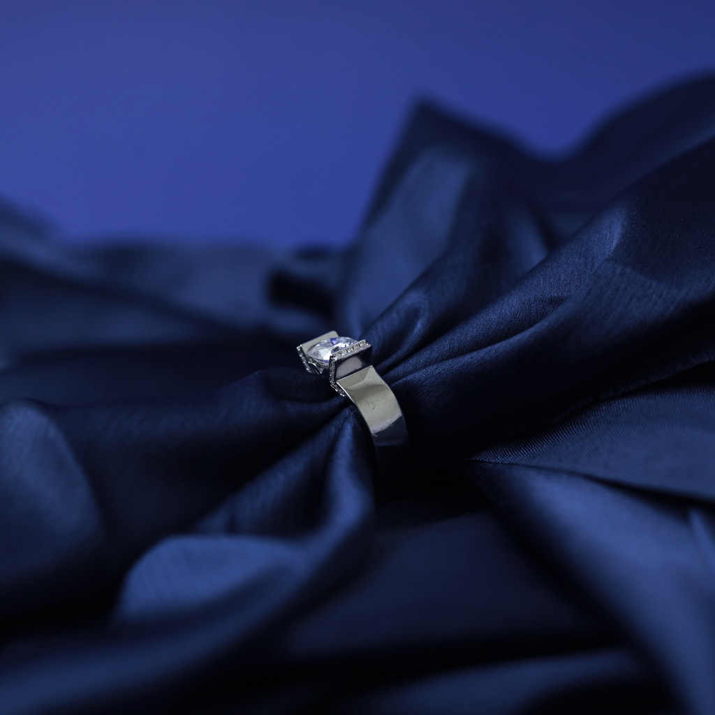 Cathedral Grace Solitaire Ring, alternate angle