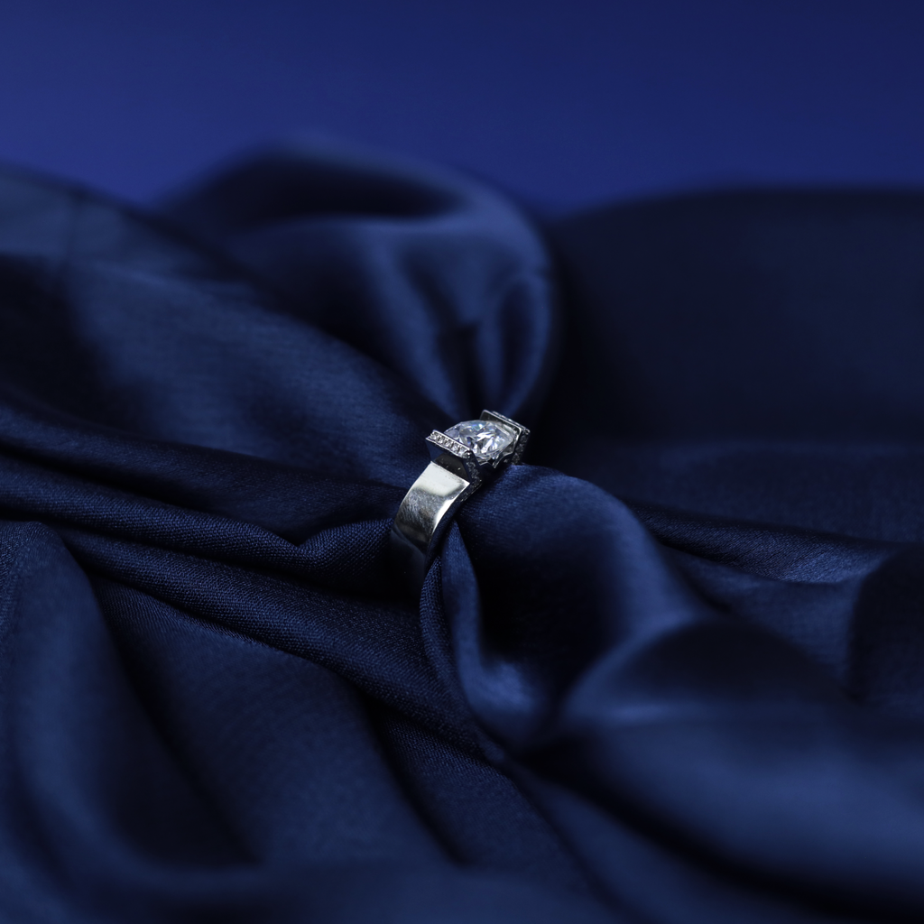 Cathedral Grace Solitaire Ring, side view