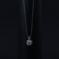 Cushion Grace Pendant – Silver Moissanite Pendant – Myraé