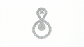 Silver Infinity Drop Earrings – Silver Moissanite Drop Earrings – Myraé