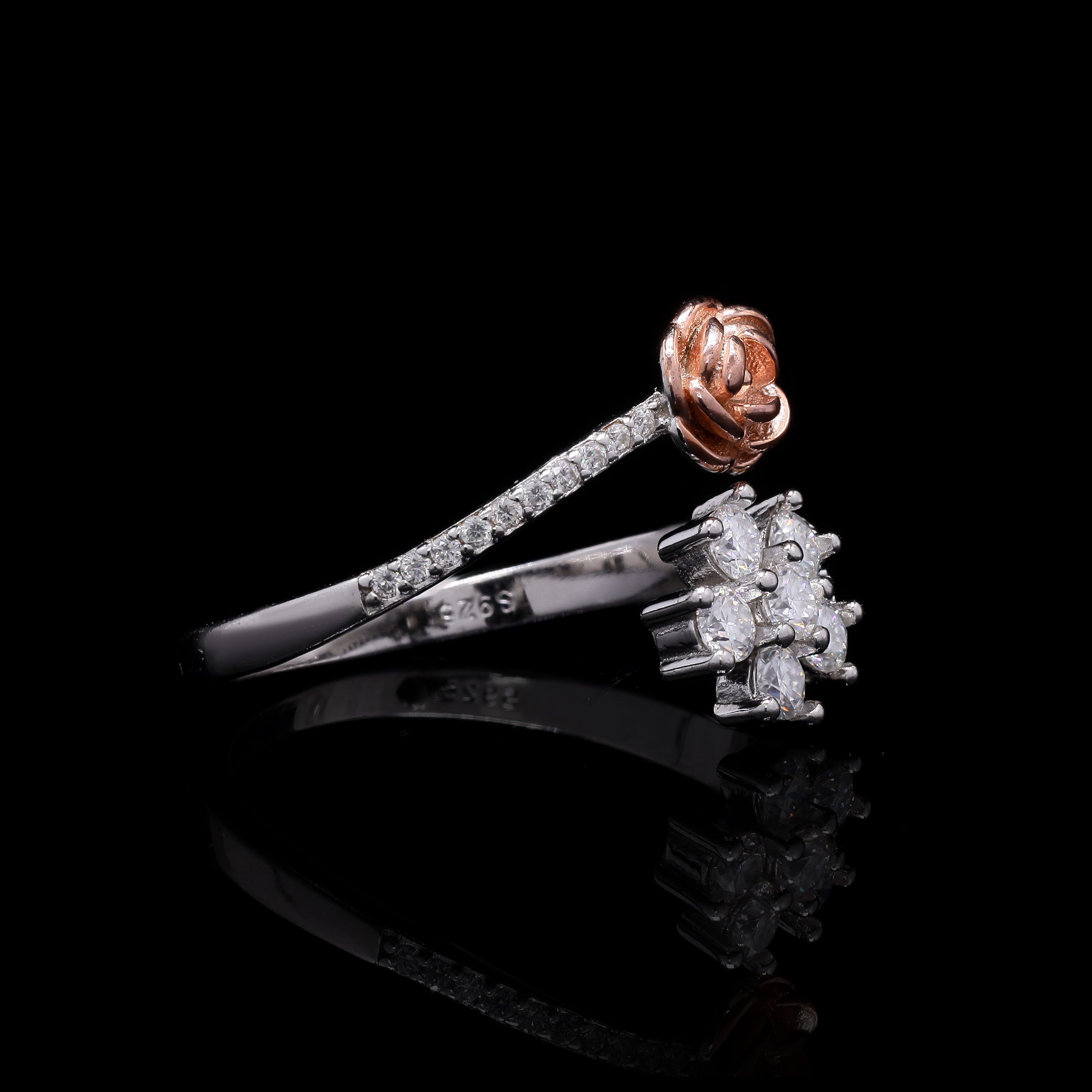 Petite Solitaire Ring - side