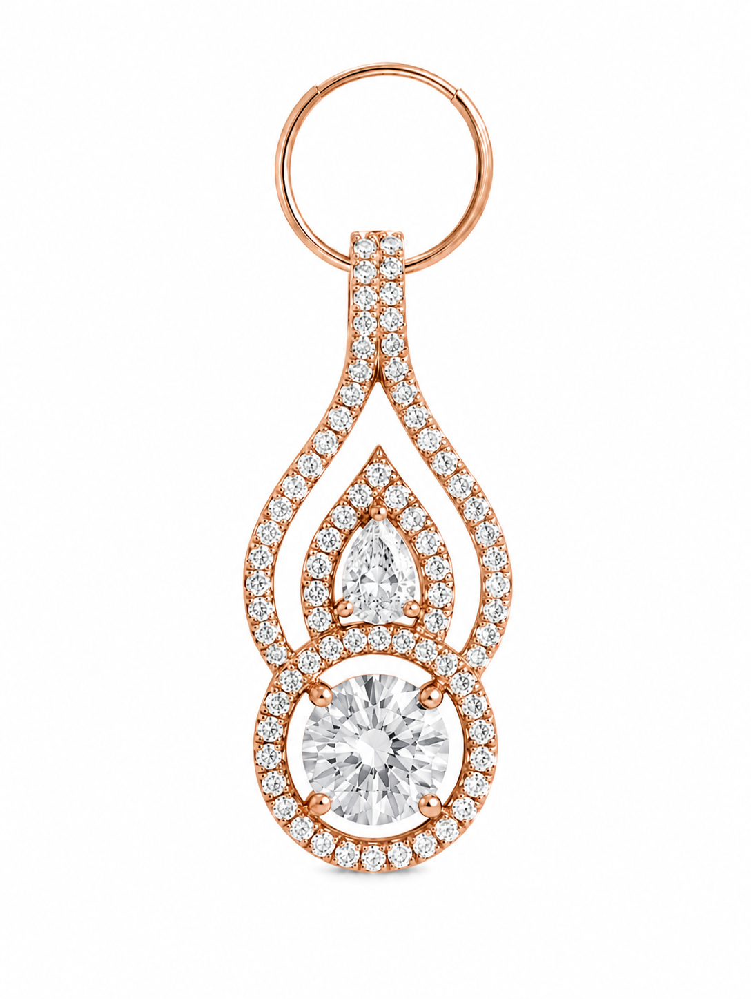 Rose Gold Nested Drop Pendant – Myraé