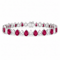 Ruby Teardrop Line Bracelet – Myraé