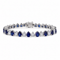 Sapphire Teardrop Line Bracelet – Myraé