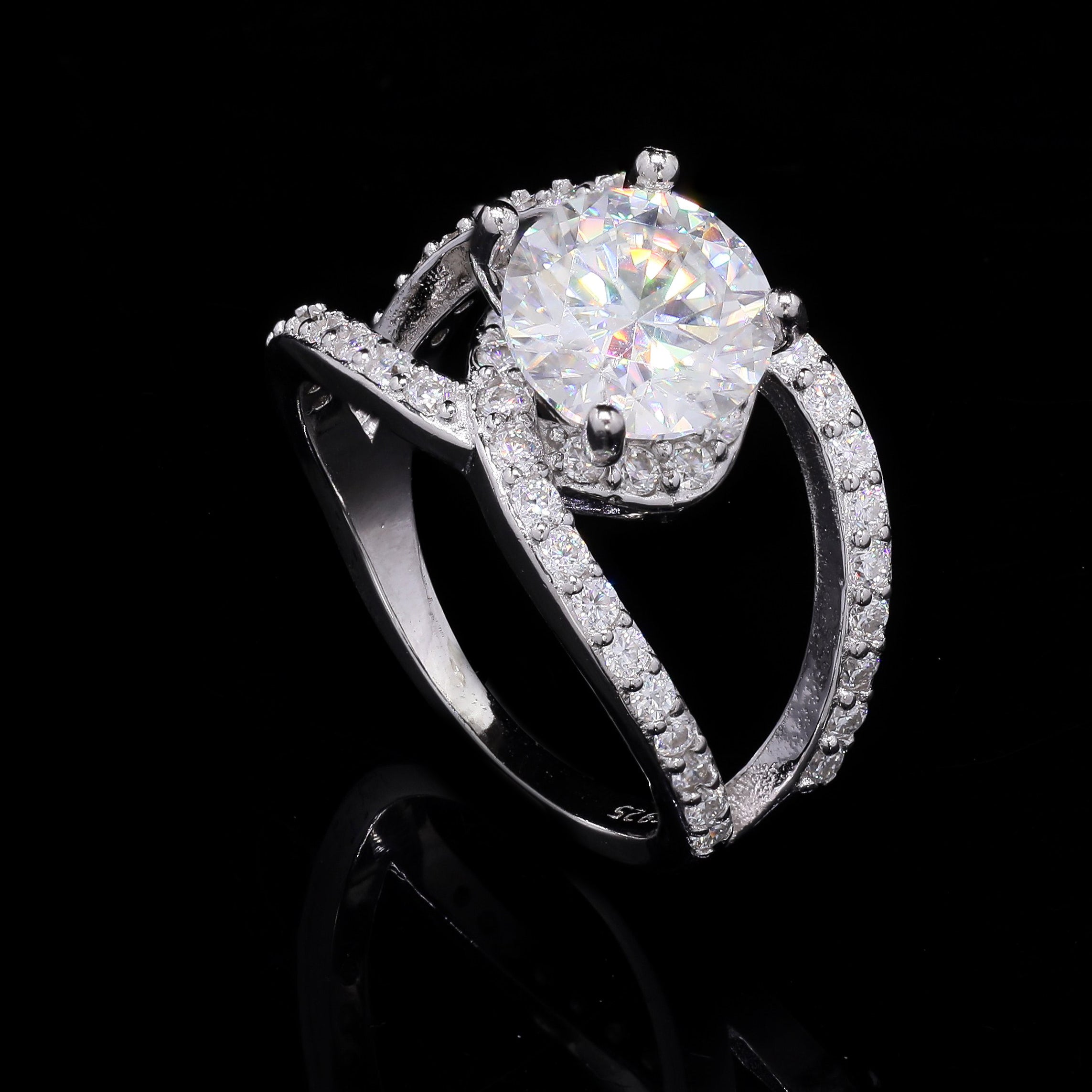 Orbit Solitaire Ring - angle