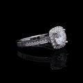 Cushion Halo Ring - side