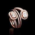 Rose Gold Duet Ring Set