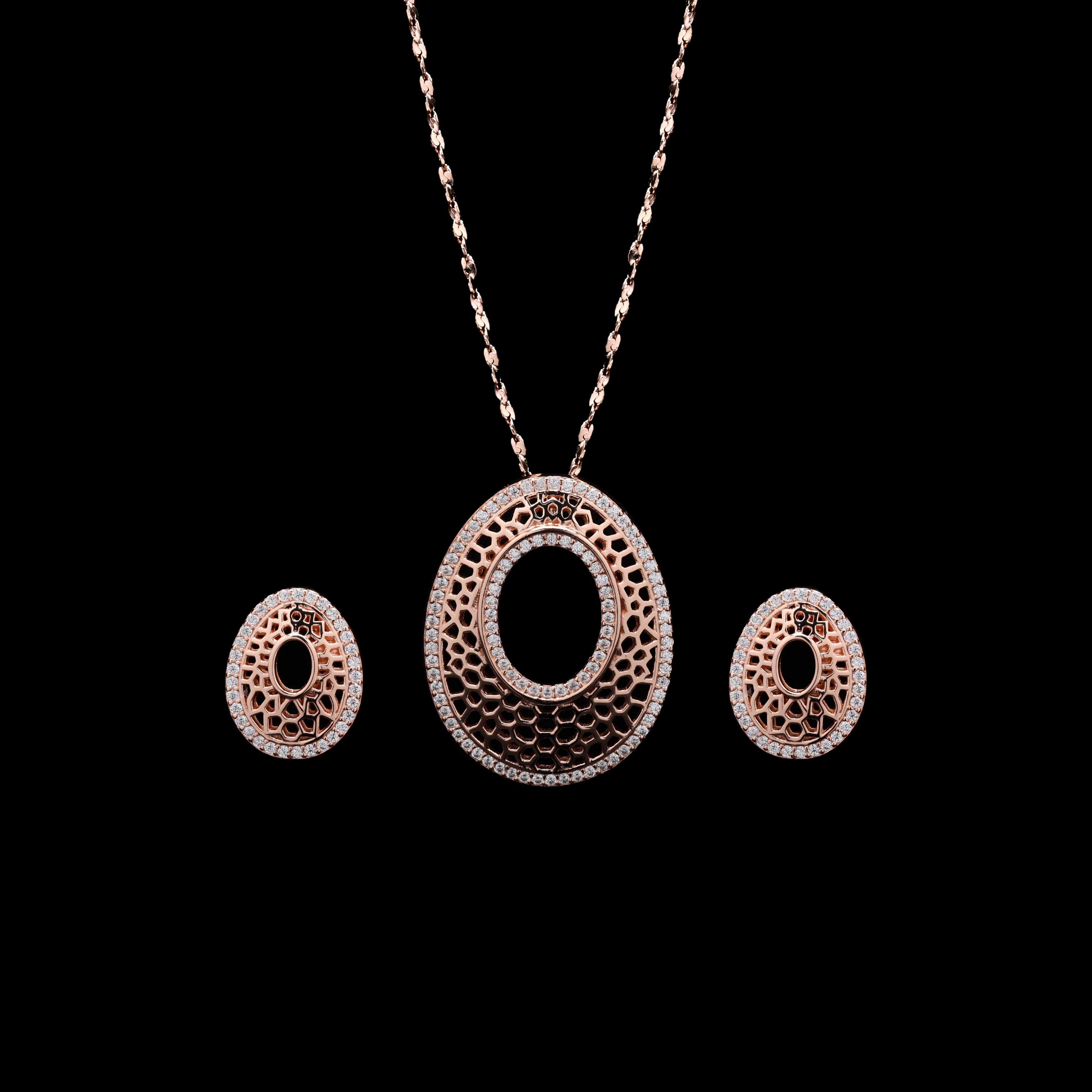 Lattice Oval Set