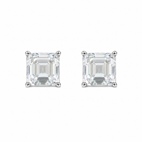 Asscher Cut Studs – Myraé