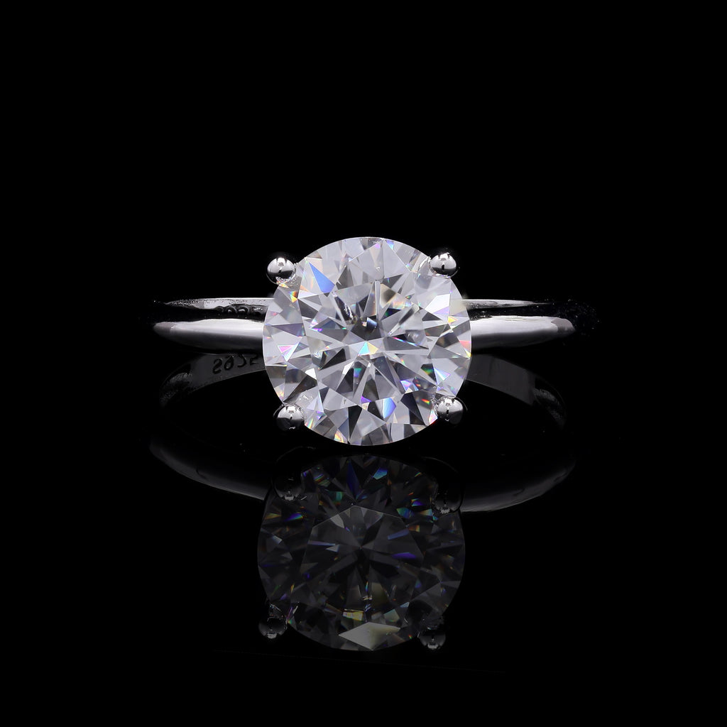 Split Shank Solitaire Ring angle 2