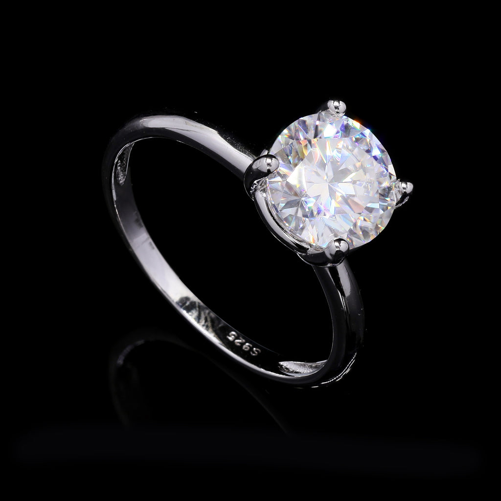 Split Shank Solitaire Ring angle 3