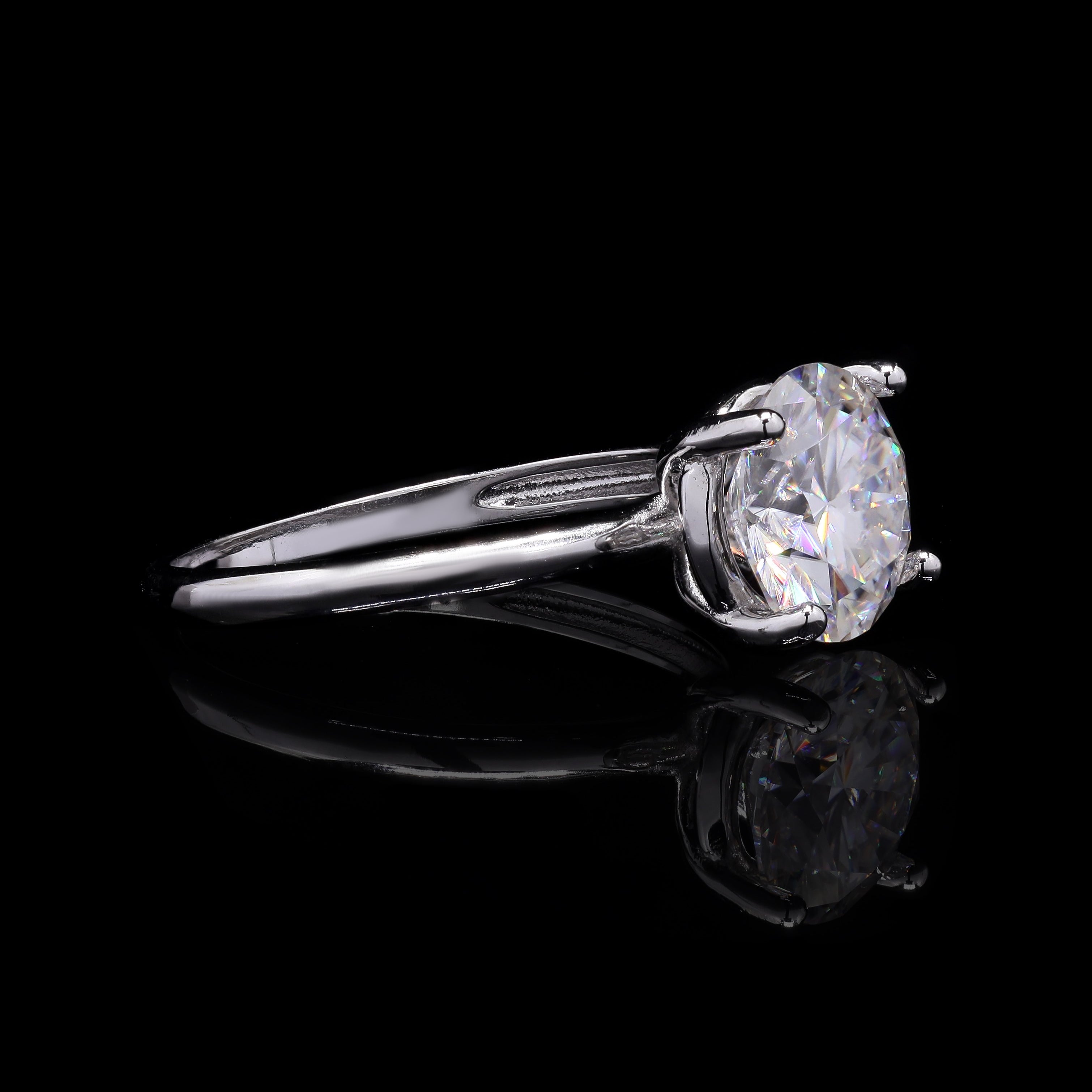 Split Shank Solitaire Ring