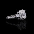 Baguette Halo Ring