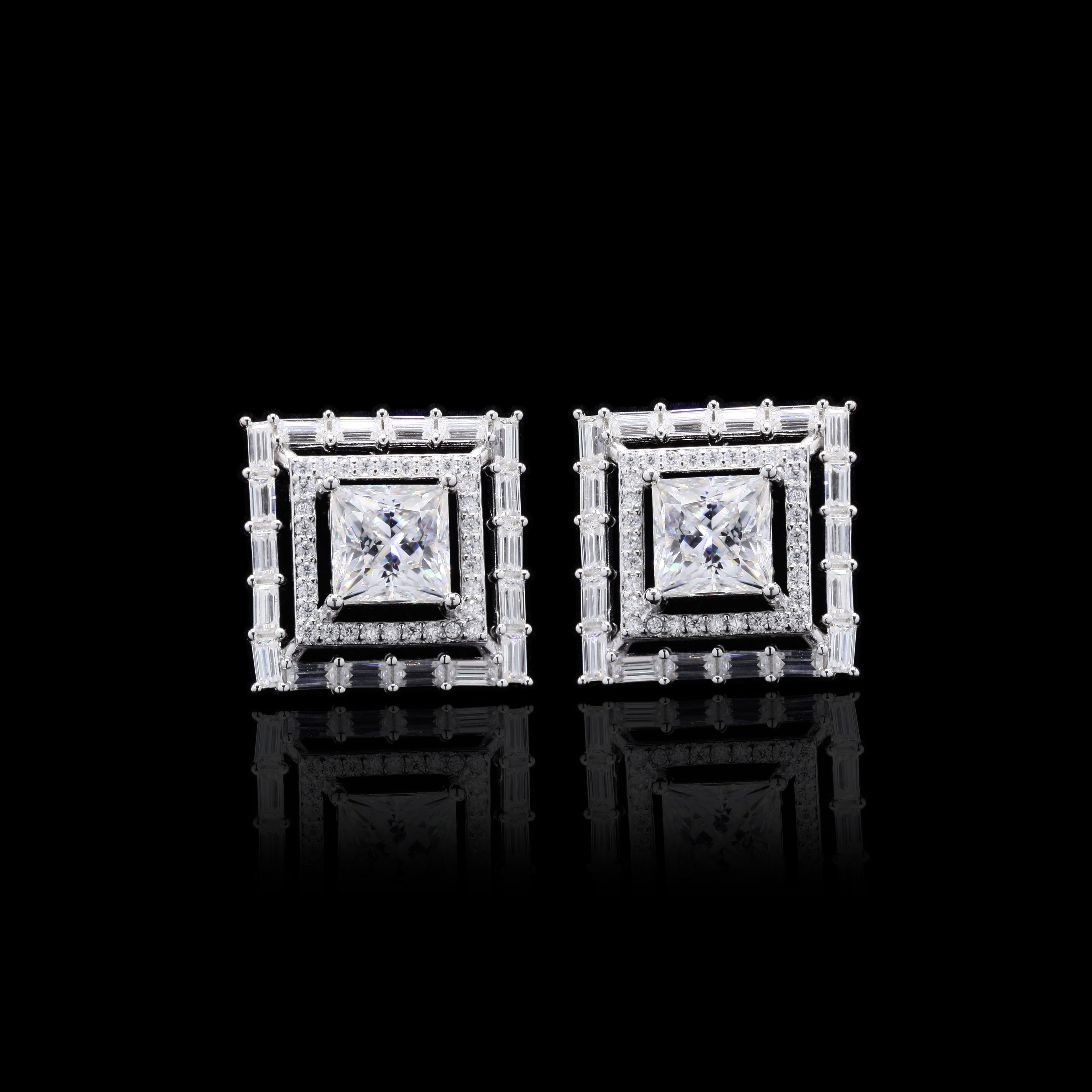 Deco Square Earrings