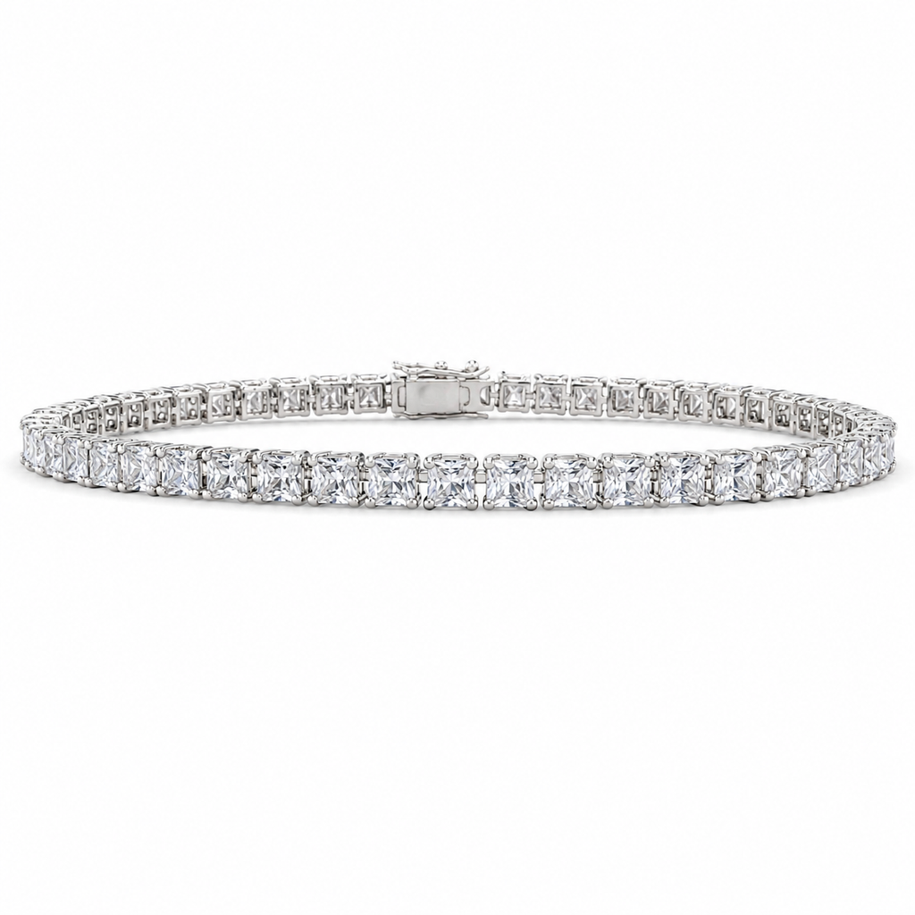 Princess Cut Tennis Bracelet