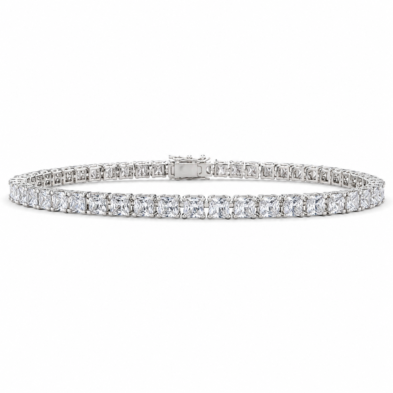 Princess Cut Tennis Bracelet