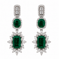 Grand Emerald Drop Earrings – Myraé