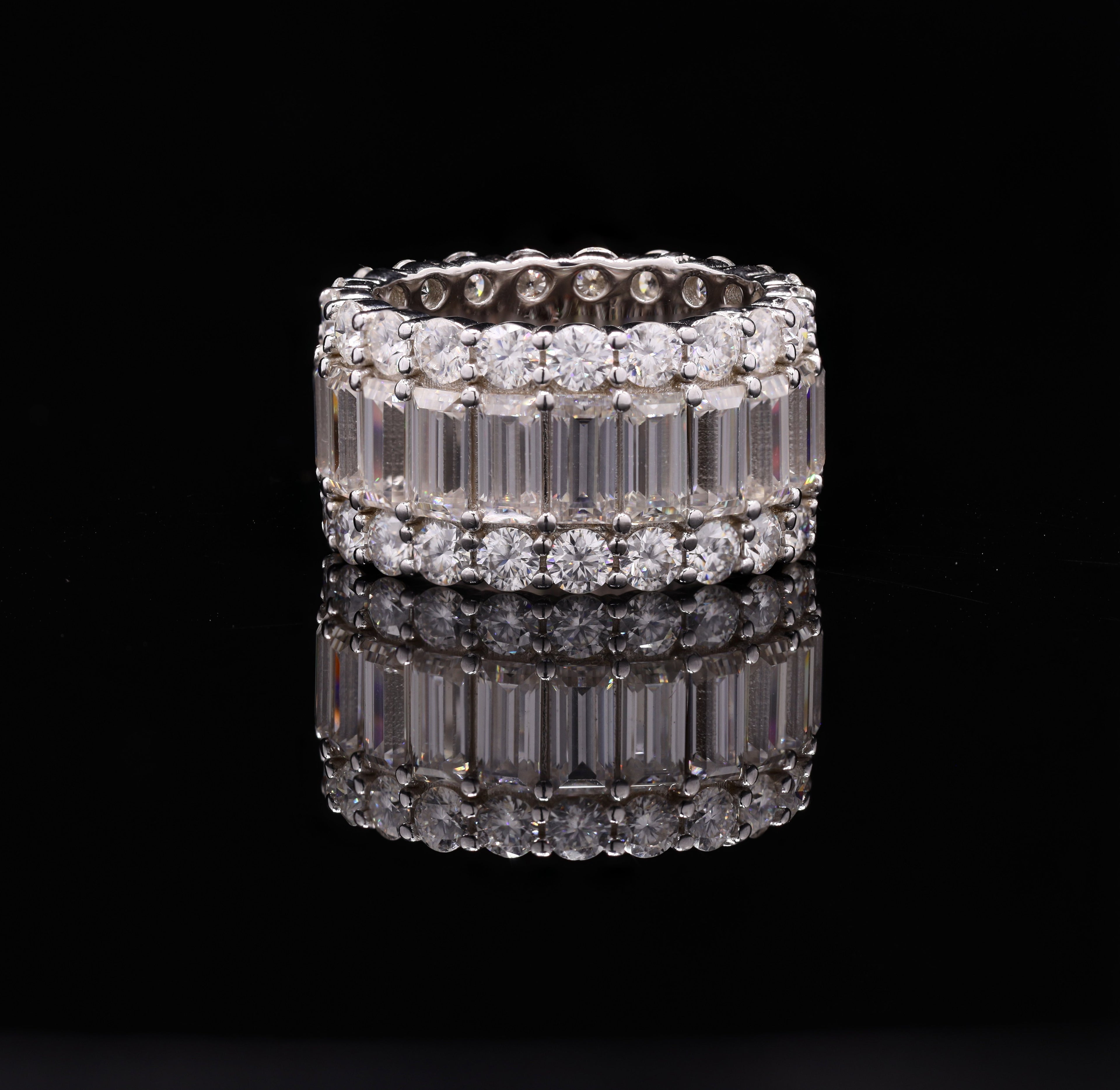 Baguette Crown Eternity Ring