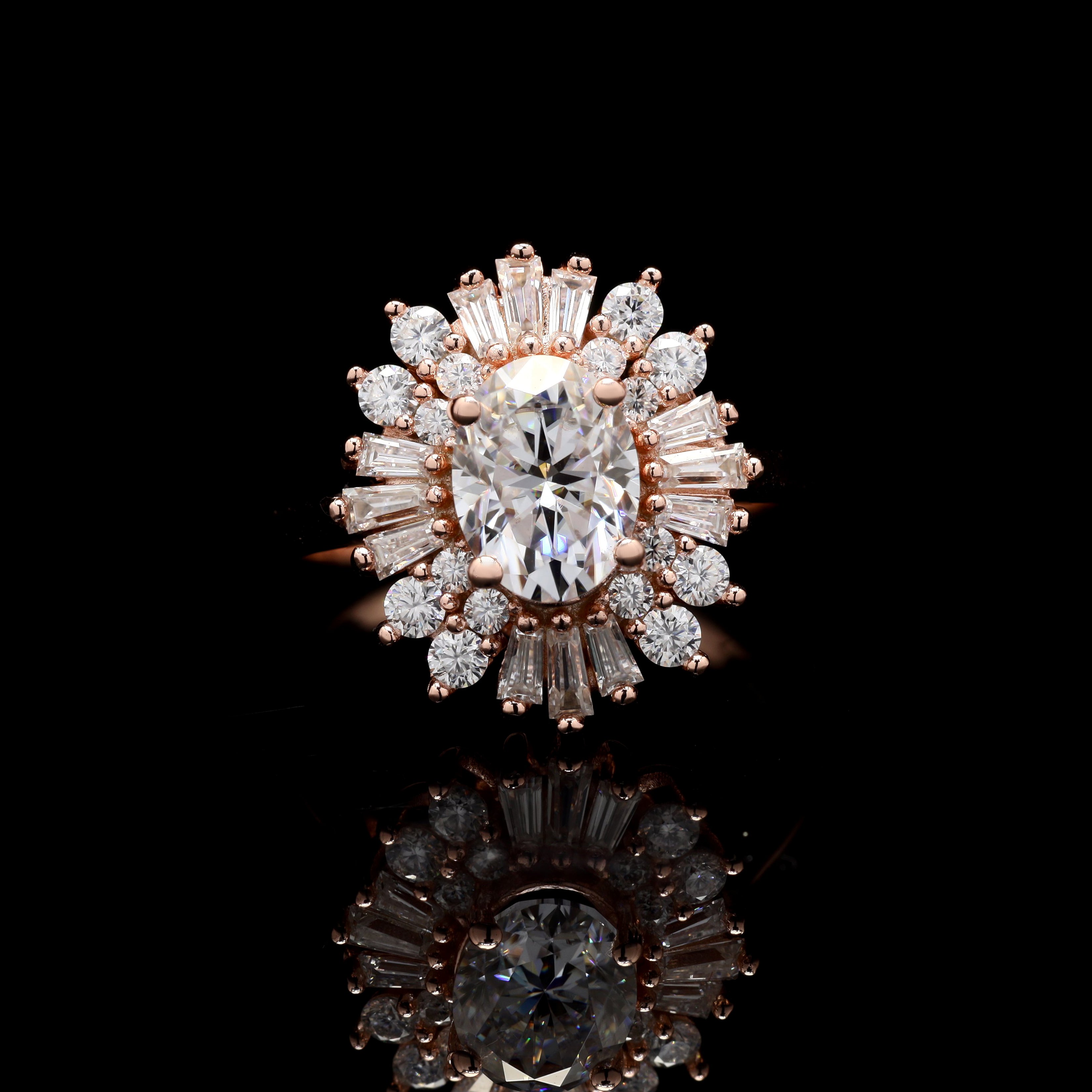Ballerina Halo Ring