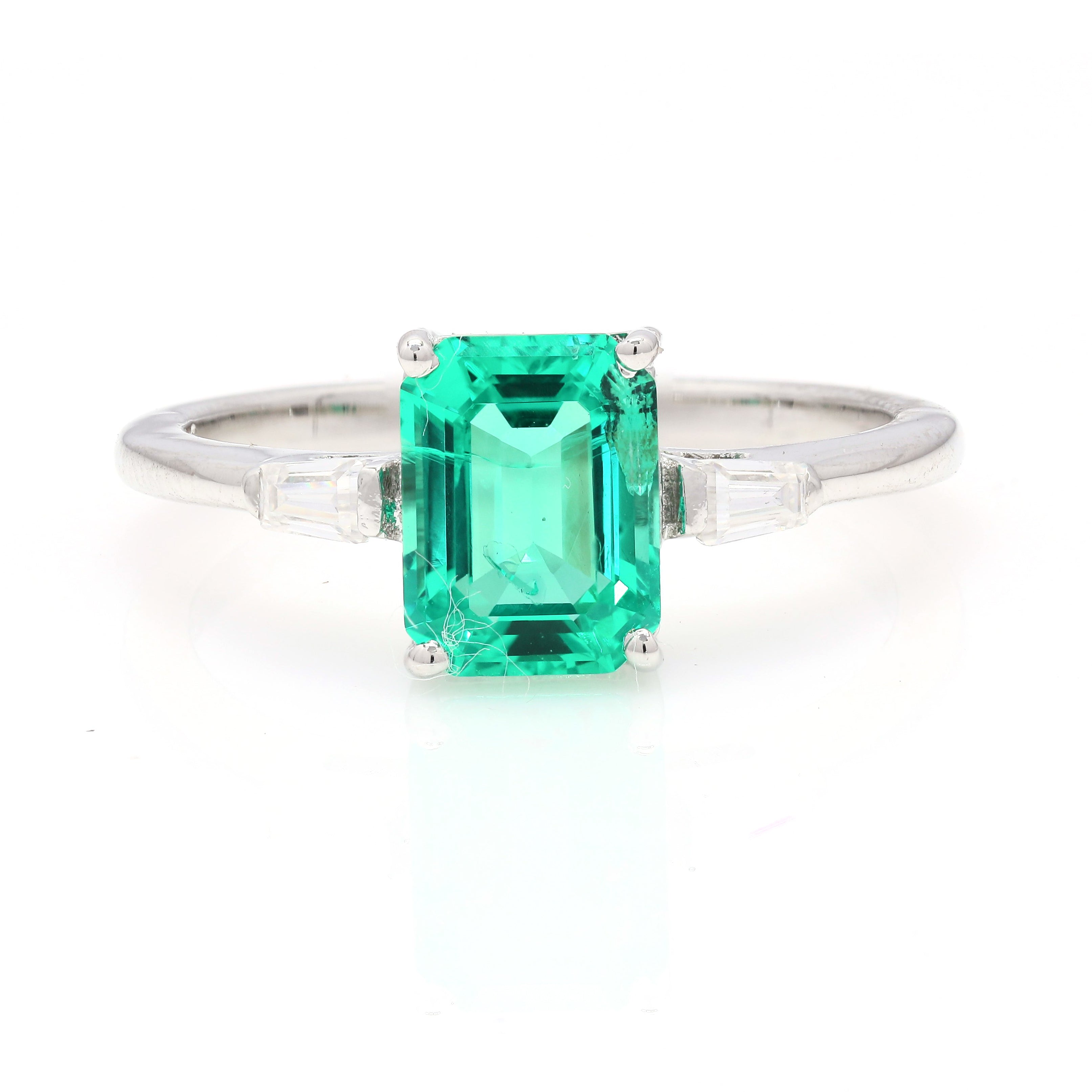 Baguette Flank Ring