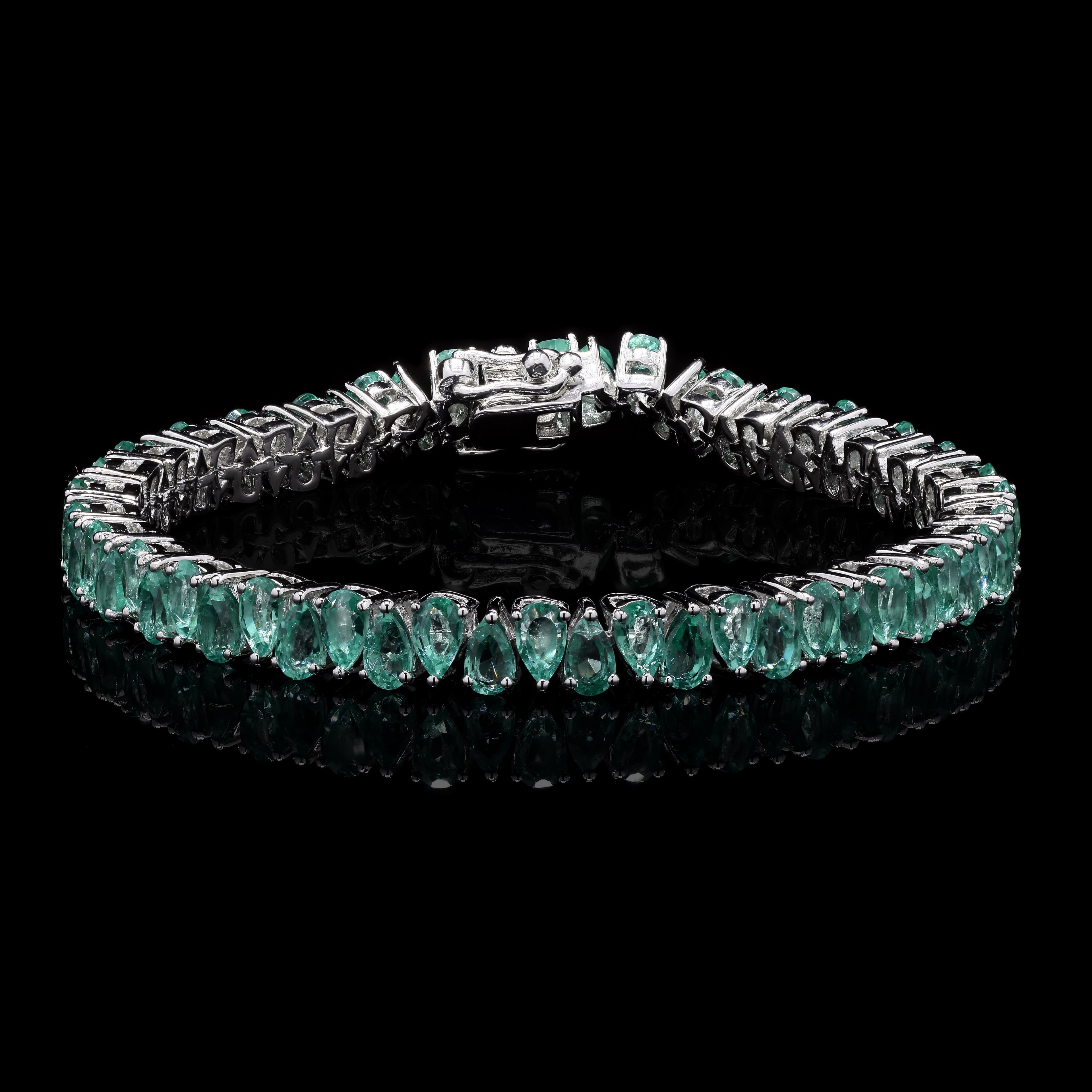 Oval Emerald Tennis Bracelet