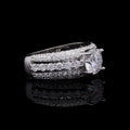 Grand Pave Solitaire Ring