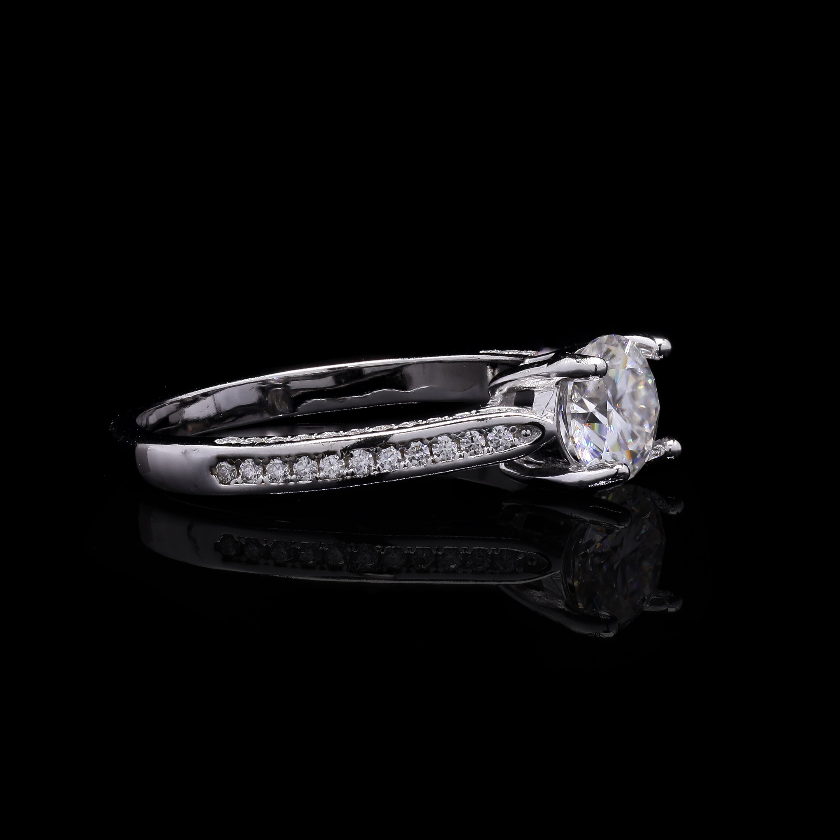 Blush Solitaire Ring