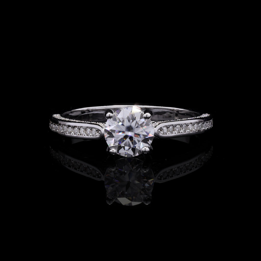 Blush Solitaire Ring