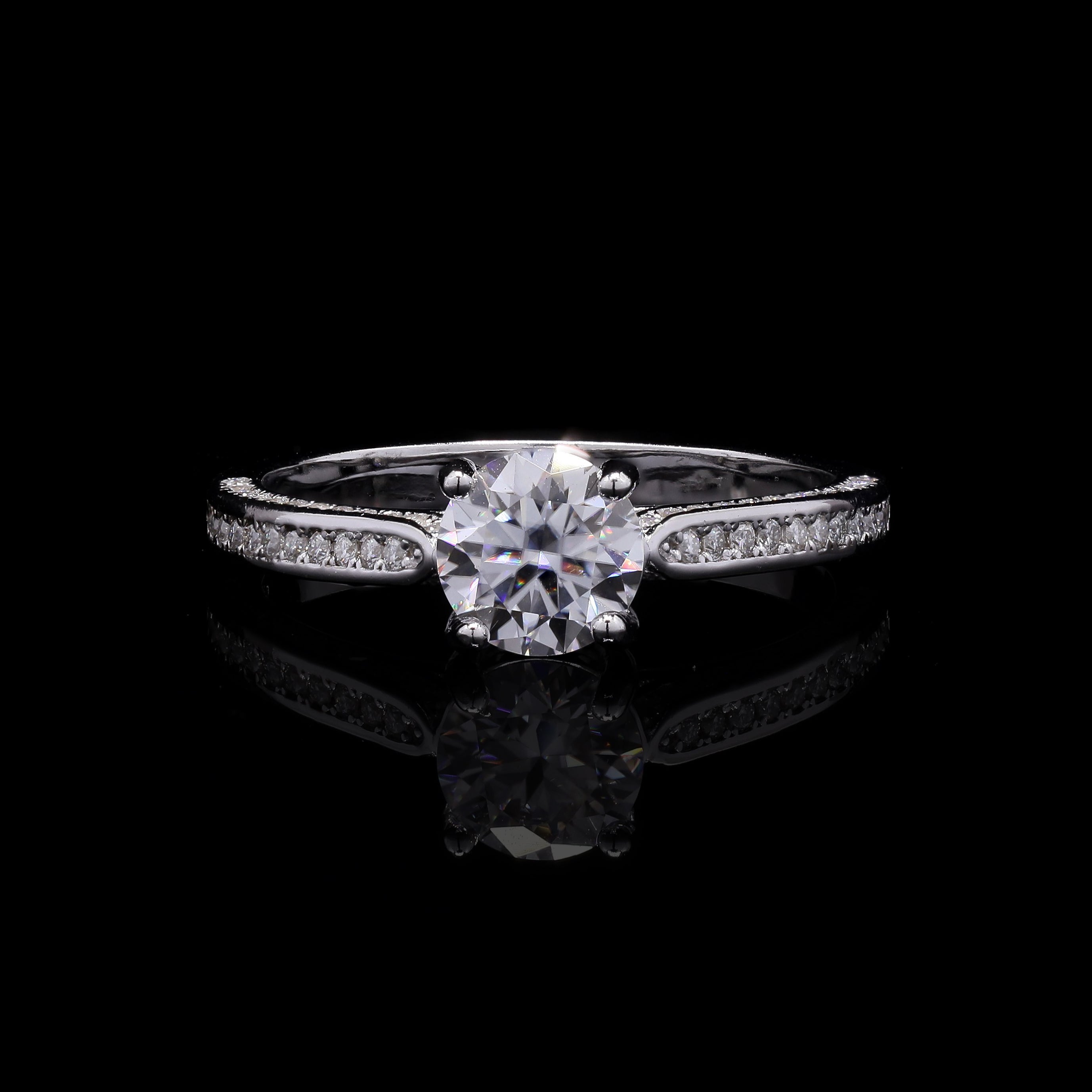 Blush Solitaire Ring