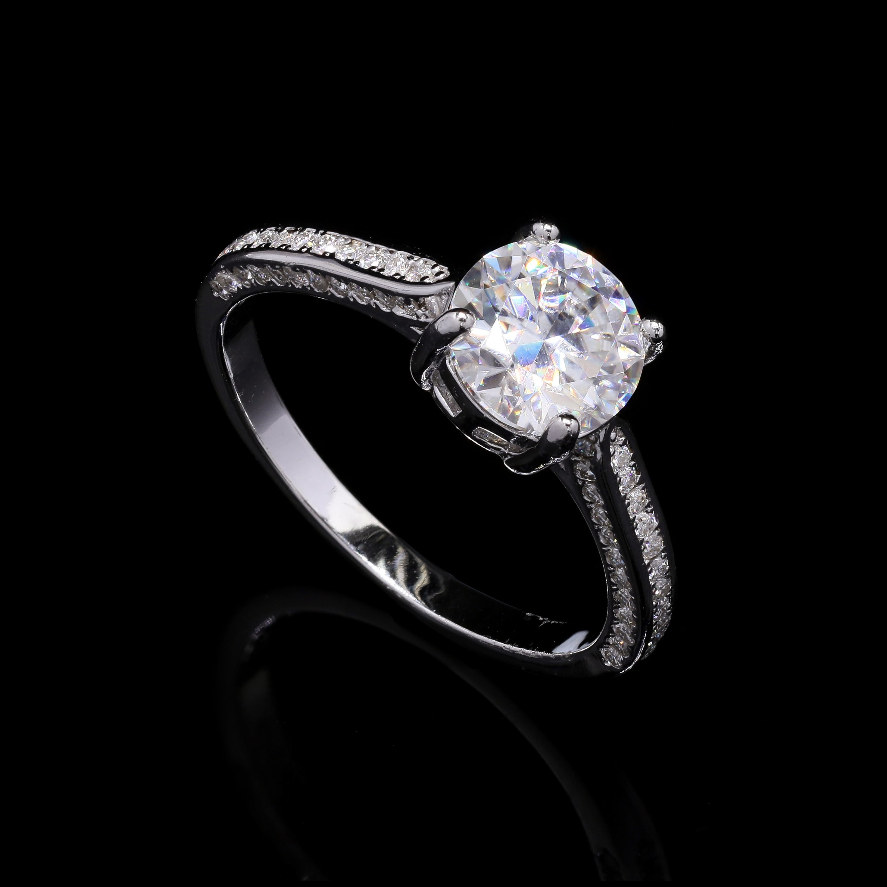 Blush Solitaire Ring
