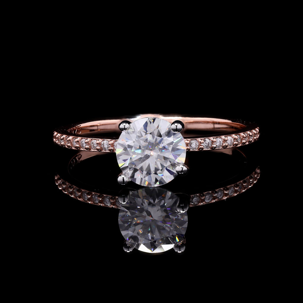 Blush Solitaire Ring