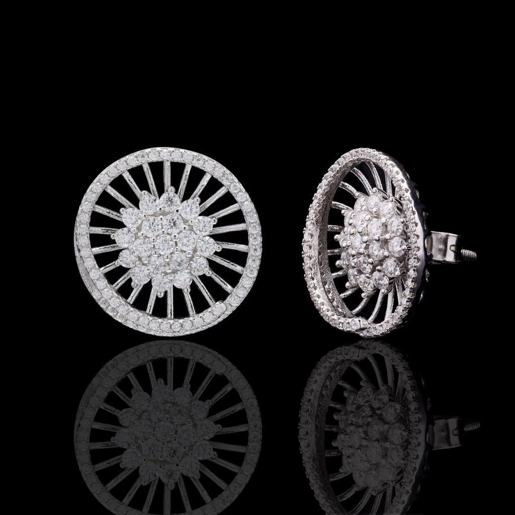 Spoke Disc Earrings