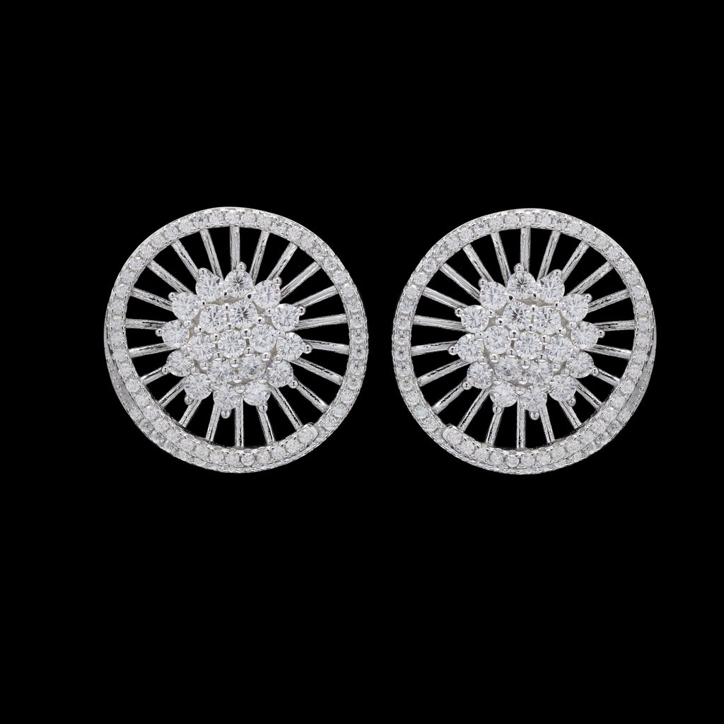 Spoke Disc Earrings