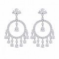 Radiant Fringe Hoop Earrings