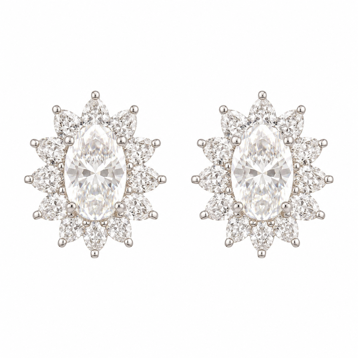 Marquise Starburst Studs