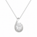 Pear Loop Halo Pendant