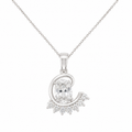 Cursive Frame Pendant
