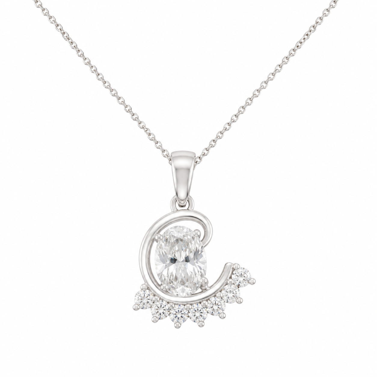 Cursive Frame Pendant