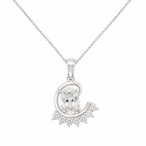 Cursive Frame Pendant