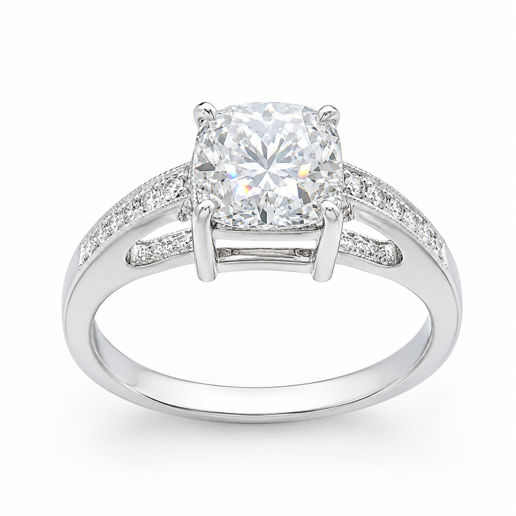 Classic Cushion Solitaire Ring