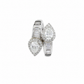 Dual Pear Halo Ring