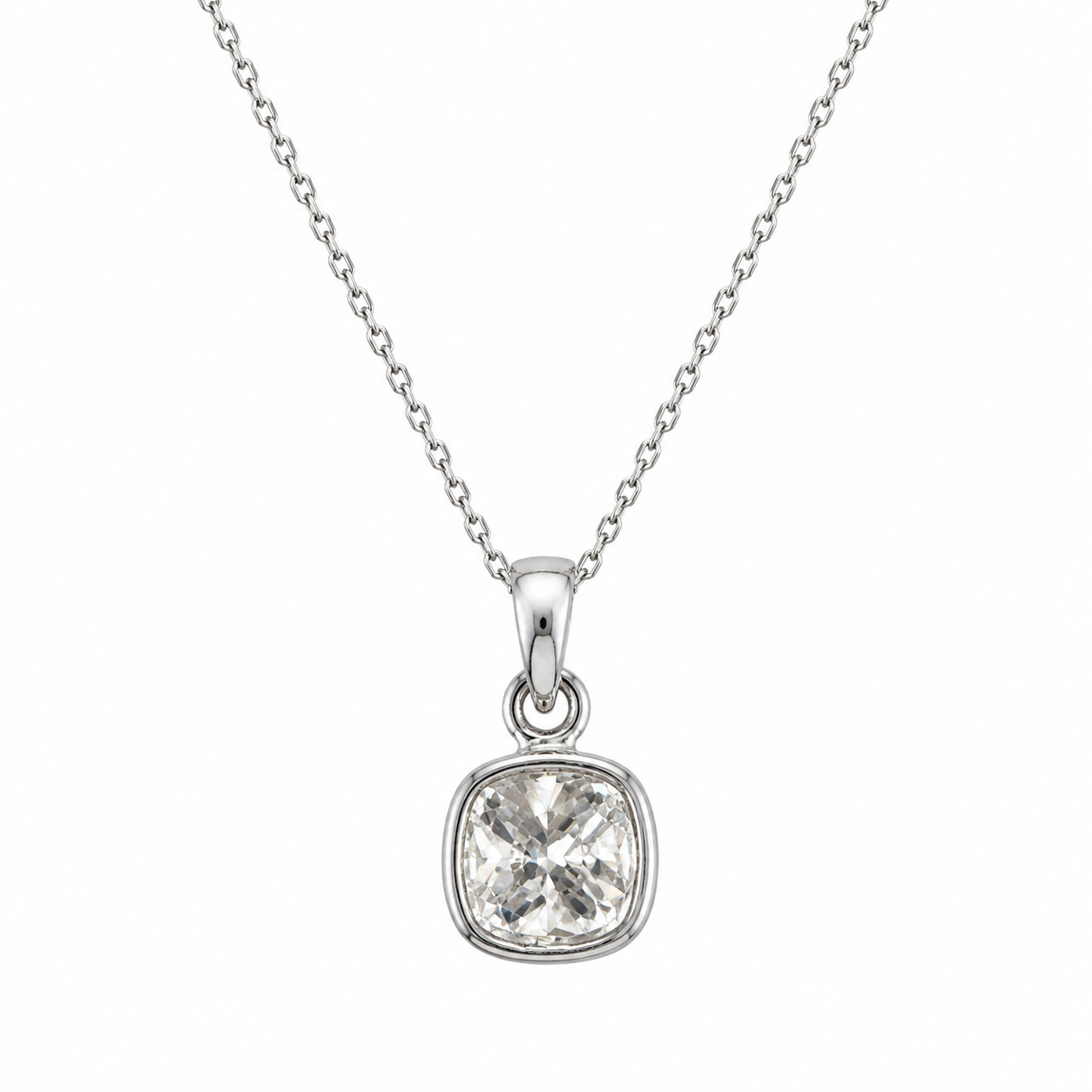 Cushion Bezel Pendant