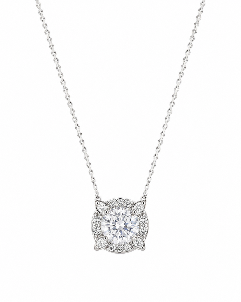 Round Halo Pendant